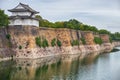 South Outer Moat of Osaka Castle.  Chuo-ku. Osaka. Japan Royalty Free Stock Photo