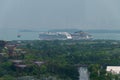 Super Tree grove and Marina Bay Cruise port from the Singapore Flyer