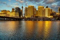 Cityscape, Darling Harbour, Sydney at sunset