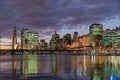 Citycsape, Darling Harbour, Sydney at sunset