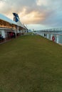 Bocce Lawn bowling grass area on Celebrity Eclipse Royalty Free Stock Photo