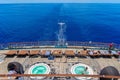 South Pacific Ocean, Australia - Back deck of the P&O cruise liner