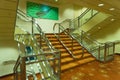 South Pacific Ocean, Australia - Staircase on board the P&O cruise liner