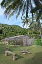 South Pacific Polynesian village Rarotonga Cook Islands Royalty Free Stock Photo