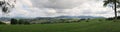 South panorama with Kralovsky Sneznik mountains Royalty Free Stock Photo