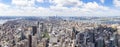 South Panorama view from The Empire State Building with Lower Manhattan and One World Trade Center, New York, United States Royalty Free Stock Photo