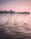 South parade pier in southsea hampshire at low tide during sunrise Royalty Free Stock Photo