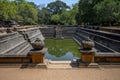 The south pond at the Kuttam Pokuna or Twin Ponds at Anuradhapura in Sri Lanka.