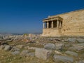 South Porch of the Erechtheion Showing Caryatids Royalty Free Stock Photo