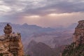 South Rim Grand Canyon Monsoon Storm Royalty Free Stock Photo