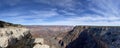 South rim of Grand Canyon in winter on sunny day Royalty Free Stock Photo