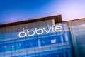 South San Francisco, CA, USA - February 24, 2021: Closeup of AbbVie building corporate office, an American biopharmaceutical