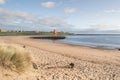 South Shields beach in the North East of England Royalty Free Stock Photo