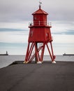 South Shields River Tyne - the Herd Groyne lighthouse