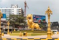 South side of Golden Lions roundabout, Sihanoukville Cambodia