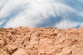 South Sinai landscape with rock and sky Royalty Free Stock Photo