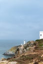 South Stack Lighthouse, Wales, Anglesey, UK Royalty Free Stock Photo