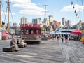 The South Street Seaport in downtown Manhattan Royalty Free Stock Photo