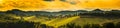 South styria vineyards landscape, near Gamlitz, Austria, Eckberg, Europe. Grape hills view from wine road in spring