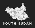 South Sudan - communication network map of.