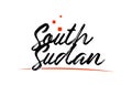 South Sudan country typography word text for logo icon design