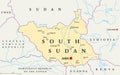 South Sudan Political Map