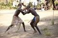 South Sudanese wrestlers Royalty Free Stock Photo