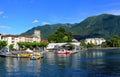 South-Switzerland: Boats at Ascona at Lago Maggiore in Ticino