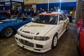 White Mitsubishi Lancer evolution III race car