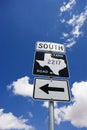 South Texas farm road sign. Royalty Free Stock Photo