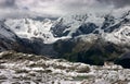 South Tirol Alps panorama with Dusseldorfer Hut