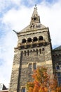 South tower of historic Healy Hall in Washington DC, USA