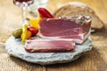 South tyrolean speck Royalty Free Stock Photo