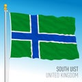 South Uist official flag, UK, vector illustration