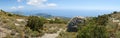 South view from the slope of Monte Capanne on the island Elba