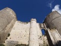 South walls and entrance to Loches fortification Royalty Free Stock Photo