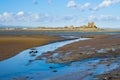 South Walney beach and Piel Island Royalty Free Stock Photo