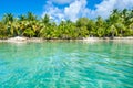 South Water Caye - Small tropical island at Barrier Reef with paradise beach - known for diving, snorkeling and relaxing vacations