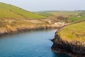 South West coast path near Port Quin Cornwall Royalty Free Stock Photo