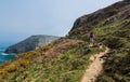 South West coast path near Tintagel Cornwall