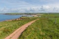 South west coast path towards Thurlestone South Devon England UK from Hope Cove Royalty Free Stock Photo