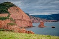 South West coastal path Salterton to Ladram Bay, Devon Royalty Free Stock Photo