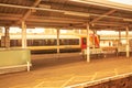 South West Train Standing At Clapham Junction Railway Station Royalty Free Stock Photo