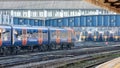 Train Arrival in Clapham Junction Station Royalty Free Stock Photo