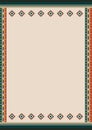 Ethnic style background. For card, restaurant menu, banner, flyer. Mexican tribal patterns and copy