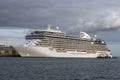 Cruise ship Seven Seas Splendor alongside port of Southampton, UK