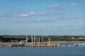 Oil pumping installation on pier, Southampton, England, UK