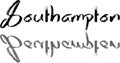 Southampton Text sign illustration Royalty Free Stock Photo