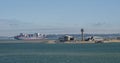 Nautical landscape at Calshot Spit, UK Royalty Free Stock Photo