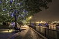 Southbank couple at night